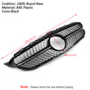 Mercedes Benz Classe C 2015-2018 W205 Grille de pare-chocs avant noire diamantée pour C205 A205 C200 C250 C300 C350-2