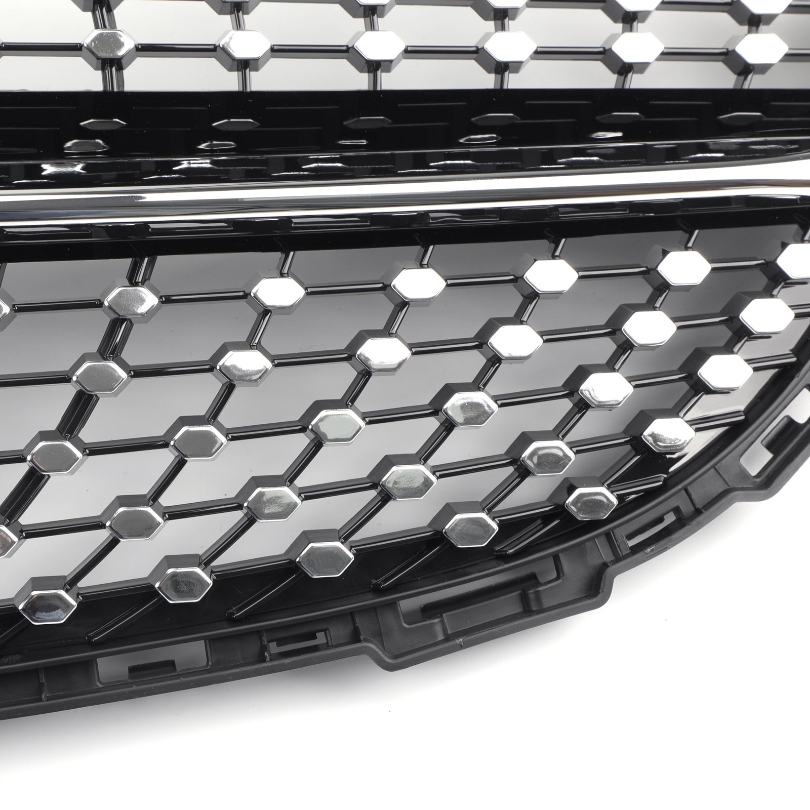 Grille de pare-chocs avant noire diamantée Mercedes Benz Classe C W205 C205 A205 C200 C250 C300 C350 2015-2018