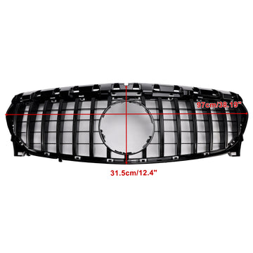 Mercedes Benz 2013-2019 CLA-Class W117 C117 Front Grill Panamericana GTR Black Grille - 0