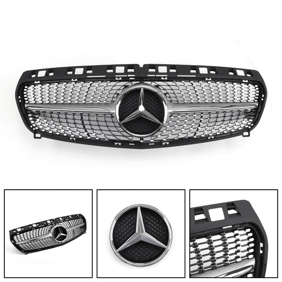 Mercedes Benz Classe CLA 2013-2019 W117 Grille de pare-chocs avant style diamant pour C117 CLA180/200/250/260 GT-R