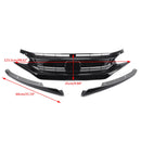 Honda Civic 2 Portas Coupé/4 Portas Sedan 2016-2018 Coupe Sedan Frente Capô Grade Pálpebra Grade Genérica-2