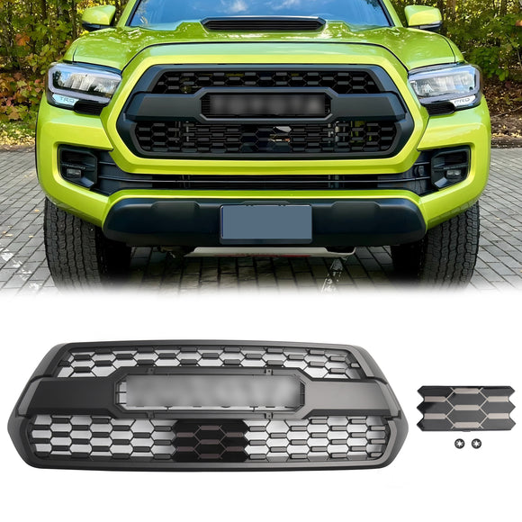 2016–2023 Toyota Tacoma TRD PRO Style Grill Frontstoßstange Ersatz-Grill-Set in Schwarz mit LED-Licht