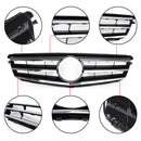 2008-2014 Mercedes Benz C Class W204 C180/C200/C220/C250/C300/C350 Front Bumper Grill Black/Chrome Grille-2