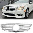 2008-2014 Mercedes Benz C Class W204 C180/C200/C220/C250/C300/C350 Front Bumper Grill Black/Chrome Grille-26