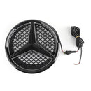 Mercedes Benz Classe C 2008-2014 W204 Grille de pare-chocs avant noire/chromée avec étoile LED pour C250/C300/C350-6