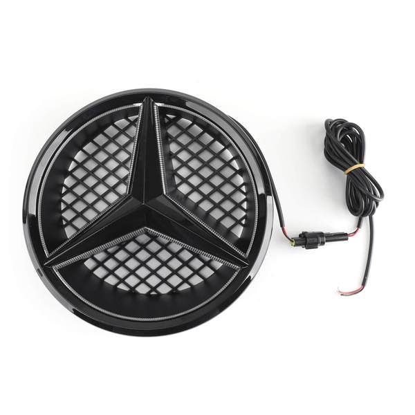 Parrilla delantera negra/cromada para Mercedes Benz Clase C W204 C250/C300/C350 2008-2014