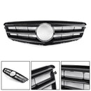 Mercedes Benz Clase C (2008-2014) W204 Parrilla delantera negra/cromada con estrella LED para C250/C300/C350-11