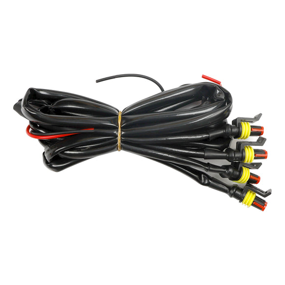 Toyota 4Runner 2020-2024 Kit de grille de pare-chocs avant 2 pièces style TRD PRO noir avec LED