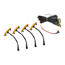 Toyota 4Runner 2020-2024 Kit de grille de pare-chocs avant 2 pièces style TRD PRO noir avec LED-15