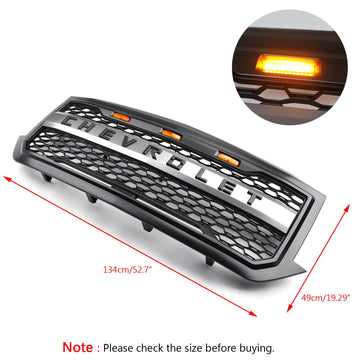 Sostituzione 2016-2018 della griglia della Chevrolet della griglia del paraurti anteriore della Chevrolet Silverado 1500 con la luce del LED - 0