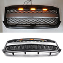 Chevrolet Silverado 1500 2016 2017 2018 Mattschwarzer Wabengitter-Frontstoßstangen-Ersatzgrill mit LED-Licht-9