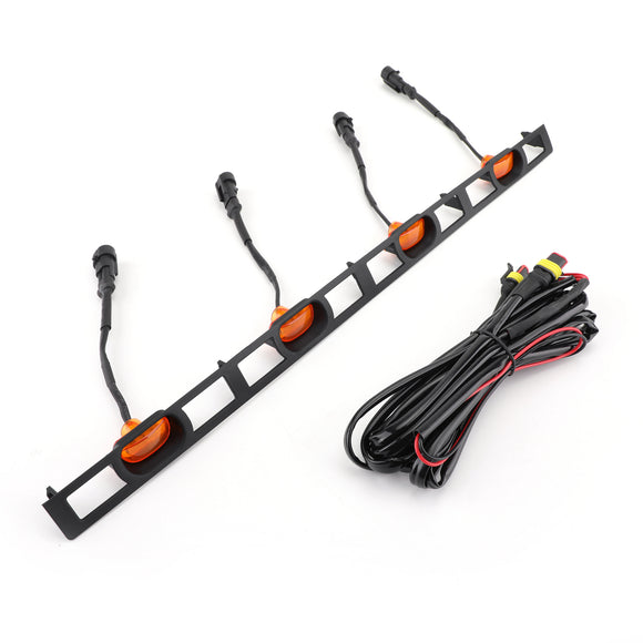 2012-2015 | Toyota Tacoma | Griglia stile Trd Pro | Nero opaco | Griglia nera con LED per paraurti superiore & Lettera