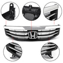 Griglia di ricambio per paraurti anteriore superiore cromata Honda Accord 4 porte 2011-2012 con emblema-4