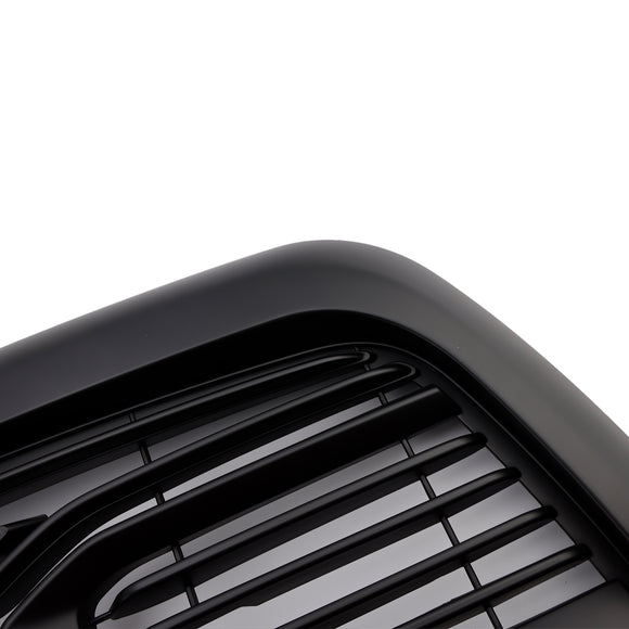 2010-2018 Dodgae Ram 2500/3500 Big-Horn Style Grill Front Bumper Matte Black Replacement Grille W/ LED Light + RAM Letter
