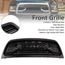 2013-2018 Dodge Ram 2500/3500 Big-Horn Style Grill Pare-chocs avant Noir mat Grille de remplacement avec lumière LED-3