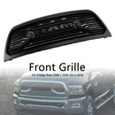 2013-2018 Dodge Ram 2500/3500 Big-Horn Style Grill Pare-chocs avant Noir mat Grille de remplacement avec lumière LED-4