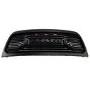 2013-2018 Dodge Ram 2500/3500 Big-Horn Style Grill Pare-chocs avant Noir mat Grille de remplacement avec lumière LED-1