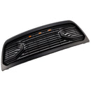2010-2018 Dodgae Ram 2500/3500 Big-Horn Style Grill Front Bumper Matte Black Replacement Grille W/ LED Light + RAM Letter-5