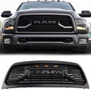 2013-2018 Dodge Ram 2500/3500 Big-Horn Style Grill Pare-chocs avant Noir mat Grille de remplacement avec lumière LED-33