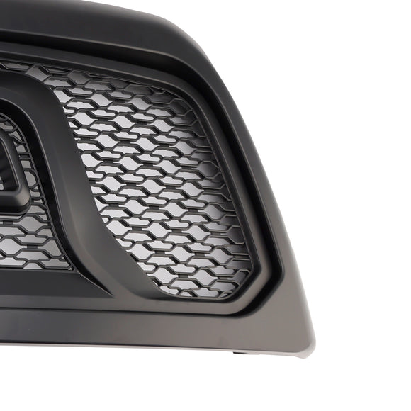 2010-2018 Dodge Ram 2500 3500 Rebel Style Grill Front Bumper Black Grille W/ LED & RAM Letter