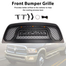 2010-2018 Dodge Ram 2500 3500 Rebel Style Grill Front Bumper Black Replacement Grille W/ LED-4