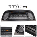 2010-2018 Dodge Ram 2500 3500 Rebel Style Grill Front Bumper Black Replacement Grille W/ LED-5