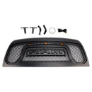 2010-2018 Dodge Ram 2500 3500 Rebel Style Grill Front Bumper Black Replacement Grille W/ LED-1