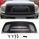 2010-2018 Dodge Ram 2500 3500 Rebel Style Grill Front Bumper Black Grille W/ LED & RAM Letter-1