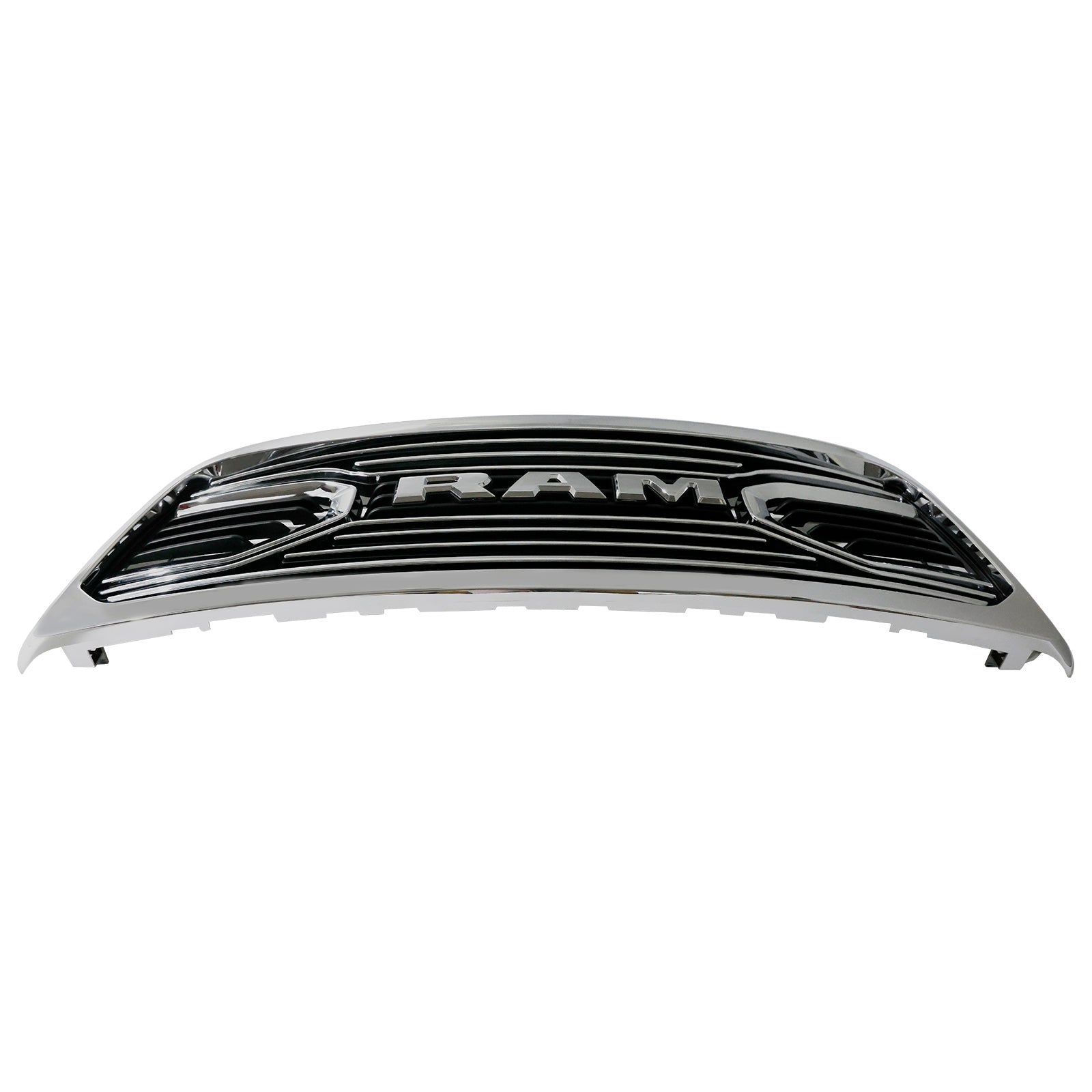 Dodgae 2013-2018 Ram 2500 Ram 3500 Big-Horn Style Chrome Grille Front Bumper Replacement Grill W/ LED
