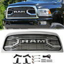 2013-2018 Dodge Ram 2500/3500 Big-Horn Style Grill Pare-chocs avant Noir mat Grille de remplacement avec lumière LED-35