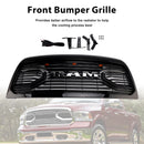 2013-2018 Dodge Ram 2500/3500 Big-Horn Style Grill Pare-chocs avant Noir mat Grille de remplacement avec lumière LED-24