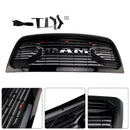2013-2018 Dodge Ram 2500/3500 Big-Horn Style Grill Pare-chocs avant Noir mat Grille de remplacement avec lumière LED-25