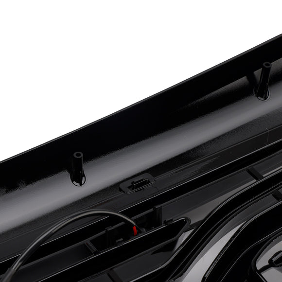 2013-2018 Dodge Ram 2500/3500 Big-Horn Style Grill Pare-chocs avant Noir mat Grille de remplacement avec lumière LED