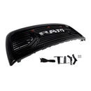 2013-2018 Dodge Ram 2500/3500 Big-Horn Style Grill Pare-chocs avant Noir mat Grille de remplacement avec lumière LED-32