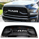 2013-2018 Dodge Ram 2500/3500 Big-Horn Style Grill Pare-chocs avant Noir mat Grille de remplacement avec lumière LED-34