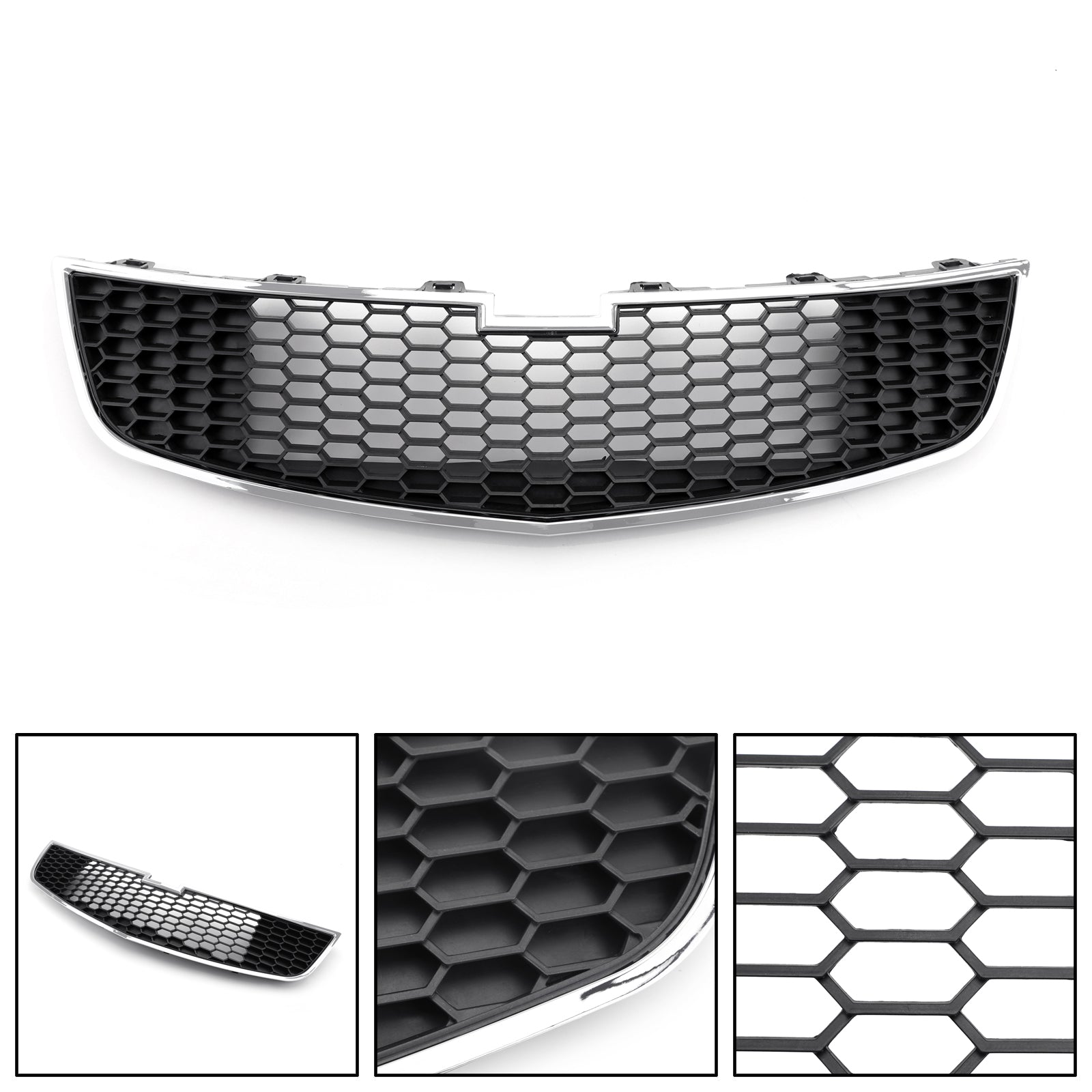 Chevrolet 2009-2014 Cruze 1PC Front Lower Bumper Grille Grill Inserts Trim Covers