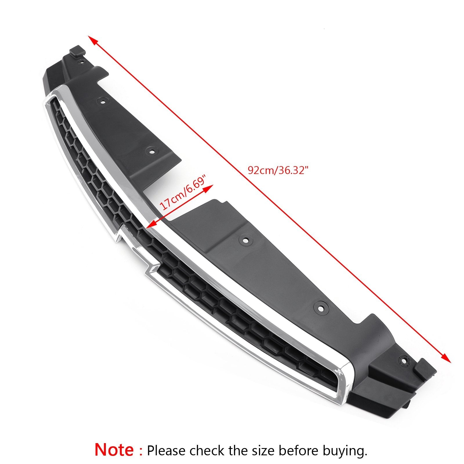 Chevrolet 2009-2014 Cruze Grille Overlay 1PC Avant Grill Supérieur Inserts Garniture Couvre