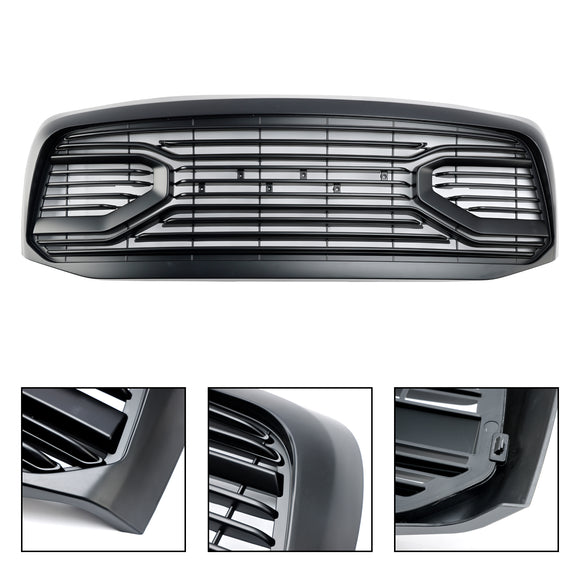 Dodge Ram 1500 2006-2008 Big Horn Czarny Grill Wlot powietrza Chłodnica Zderzak Przednia kratka ze światłem LED
