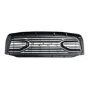 2006-2008 Dodge Ram 1500 Front Bumper Grill Big Horn Style Matt Black Replacement Grille With RAM Letter-6