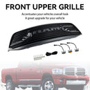 Dodge RAM 1500 2500 3500 2006-2008 Rebel Style Grill Front Bumper Black Replacement Grill W/ LED-12