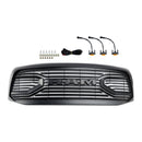 Dodge RAM 1500 2500 3500 2006-2008 Rebel Style Grill Front Bumper Black Replacement Grill W/ LED-18