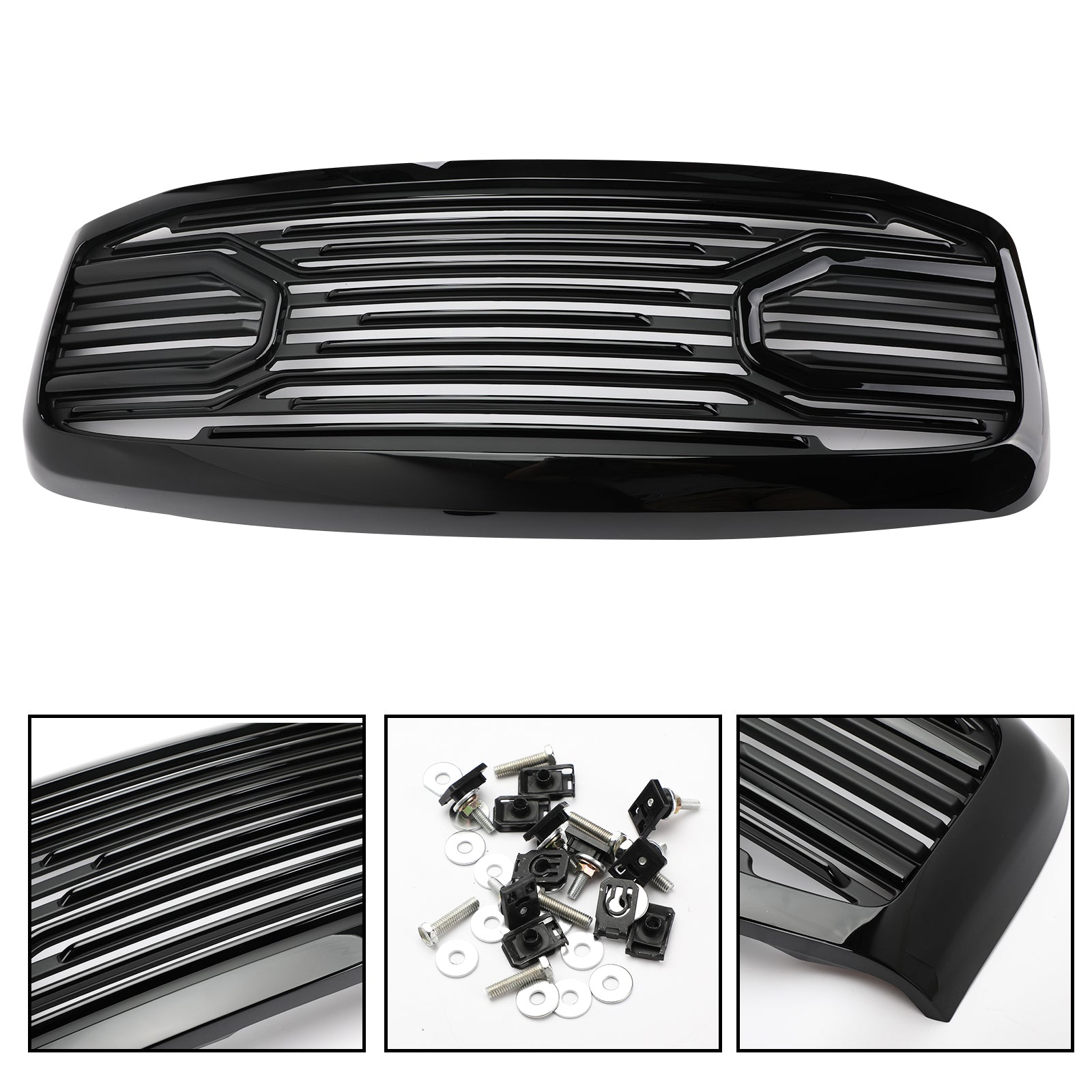 Big Horn Style | Dodge Ram 1500 2500 3500 | Black Grille | 2006 2007 2008 | Front Bumper Radiator Grill