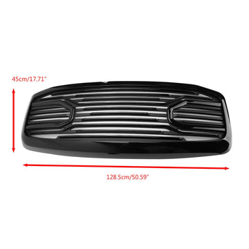 Dodge RAM 1500 2500 3500 Big Horn Black Grille 2006-2008 Mesh Front Bumper Grill - 0