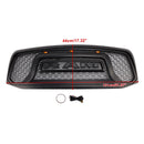 Dodge RAM 1500 2500 3500 2006-2008 Rebel Style Grill Front Bumper Black Replacement Grill W/ LED-5