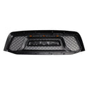 Dodge RAM 1500 2500 3500 2006-2008 Rebel Style Grill Front Bumper Black Replacement Grill W/ LED-6