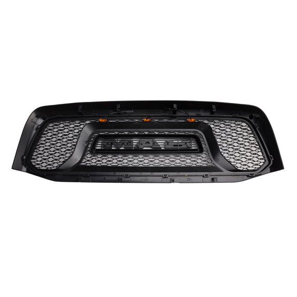 Dodge RAM 1500 2500 3500 2006-2008 Rebel Style Grill Front Bumper Black Replacement Grill W/ LED