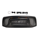 Dodge RAM 1500 2500 3500 2006-2008 Rebel Style Grill Front Bumper Black Replacement Grill W/ LED-11