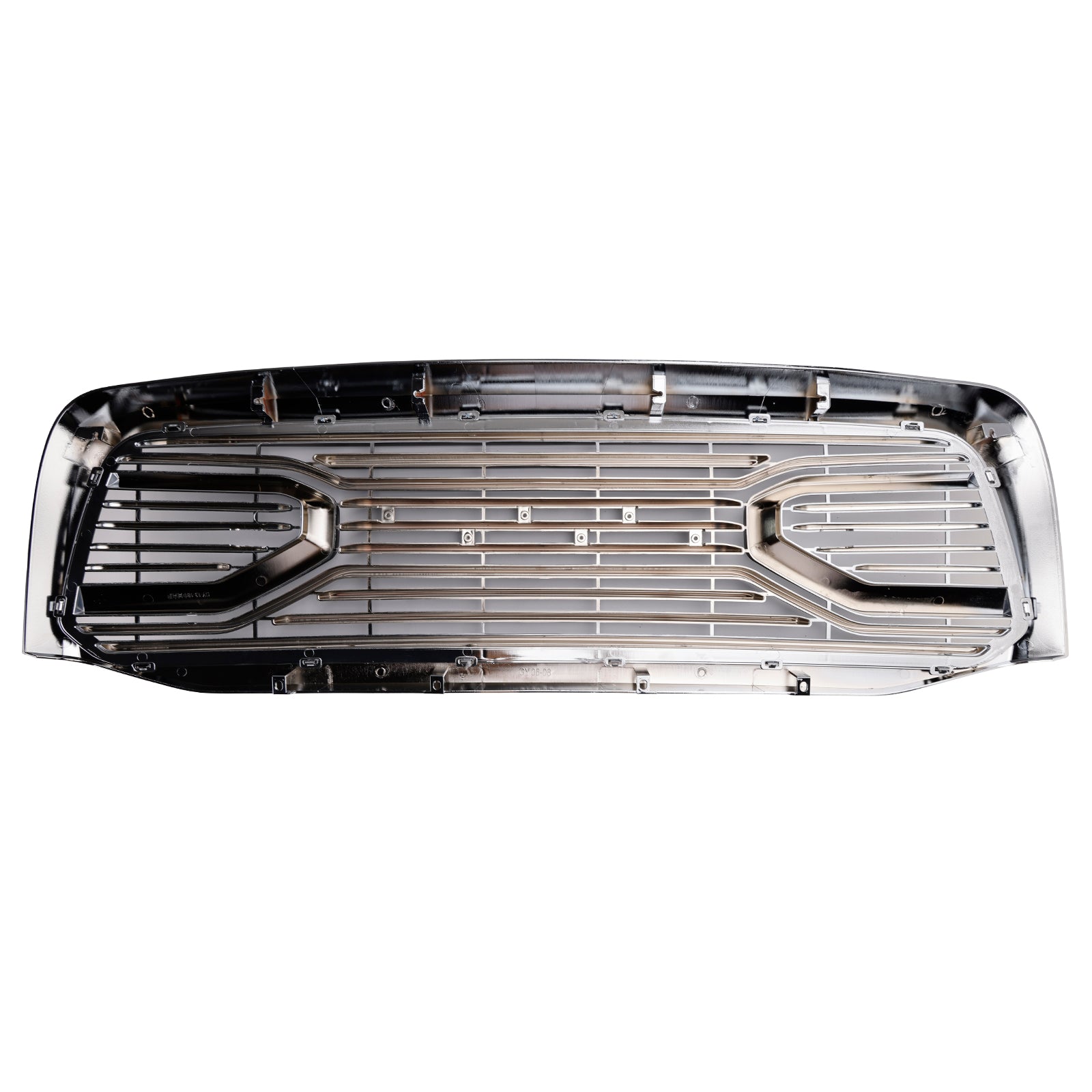 2006-2008 Dodge Ram 1500 2500 3500 Big Horn Style Chrome Grille Front Bumper Replacement Grill W/ LED