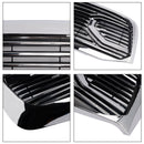 2006–2008 Dodge Ram 1500 2500 3500 Big Horn Style Chrome Grille Front Bumper Replacement Grill W/LED-6