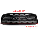 Dodge RAM 1500 2500 3500 2006-2008 Rebel Style Grill Front Bumper Black Replacement Grill W/ LED-24